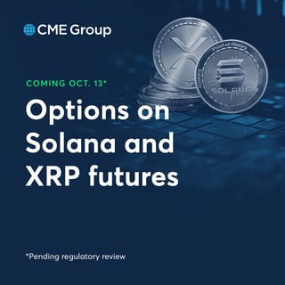 CME Group Will Launch Options for SOL and XRP Futures on October 13