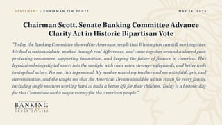 CLARITY Act trece de Senat 15-9, BTC urcă la 82.000 $