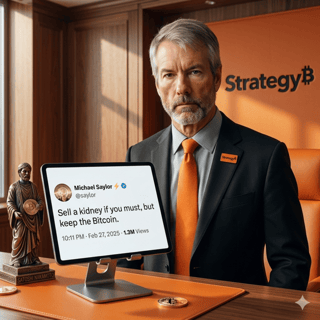 Saylor's 2.3% number: the math behind Strategy's "never sell" reversal