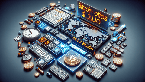 $6.3 Billion Bitcoin Options on Deribit Set for Expiration This Friday