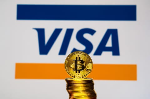 Bitcoin's market cap surpasses Visa once again