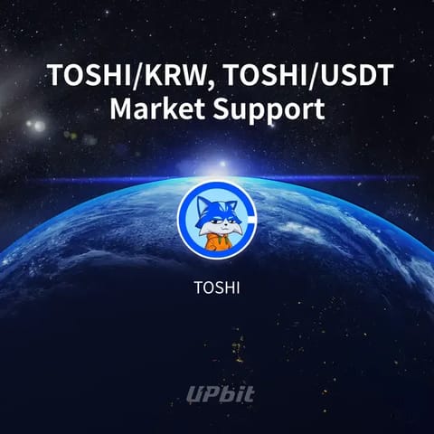 TOSHI-Kurs steigt nach Ankündigung des Listings auf Südkoreas Upbit