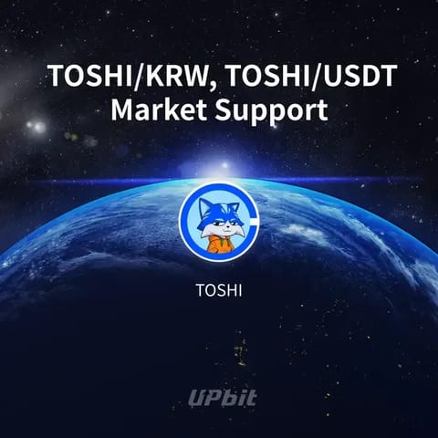 Prețul TOSHI a crescut după anunțul listării pe exchange-ul Upbit din Coreea de Sud