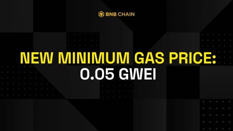 BNB Smart Chain redujo las comisiones mínimas de transacción a $0,005 