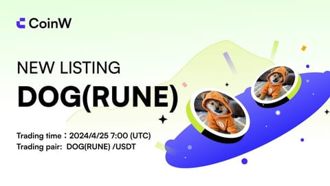 CoinW listează DOG(RUNE) cu avertisment de risc