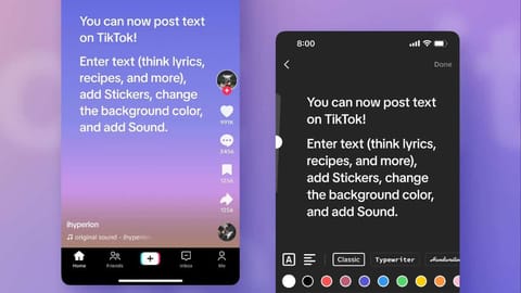 TikTok intră în competiție cu Threads și Twitter cu noua sa funcție de postări tip text