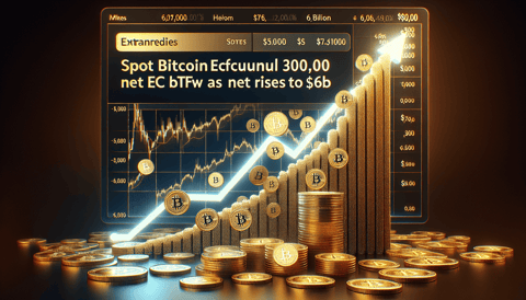 Bitcoin ETFs Amass a Staggering 300,000 BTC Boosting Net Inflow to $6B