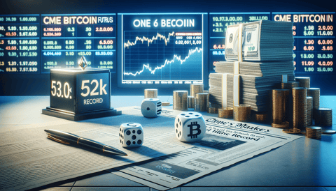 Bitcoin Futures Swell to $6.8B High as BTC Hovers Around $52K Mark