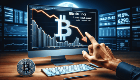 Bitcoin Plummets, Drops Below $60K in a Two-Month Low Trend