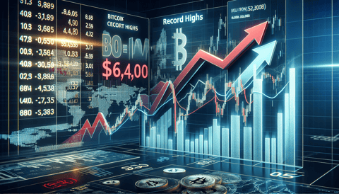 Bitcoin Plummets Under $64,000 Amid Record-Breaking Stock Market Rally