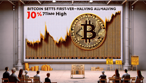 Bitcoin Slips 7% Following Its Pre-Halving Record High Price