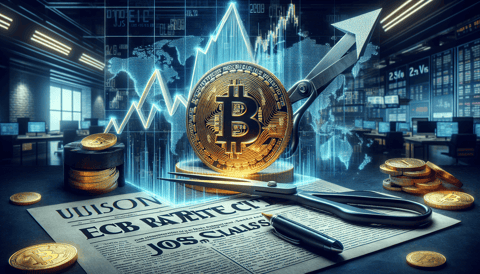 Bitcoin Surges with Stocks Following ECB Rate Cut and US Unemployment Reports
