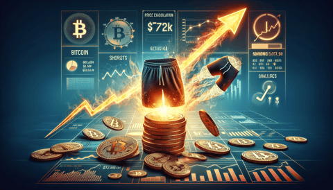 Bitcoin's Leap Over $72K Leads to $102M Shorts Liquidation