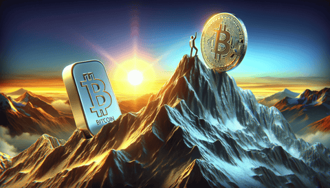 Bitcoin's Market Value Soars, Outpacing Silver for a Brief Moment
