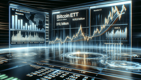 BlackRock's IBIT Sees Bitcoin ETF Inflows Surpass $10 Billion, Nearing $20 Billion for Newborn Nine