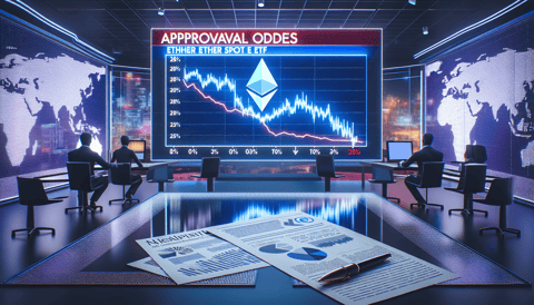 Ether Spot ETF Approval Chances Dip to 28% on Polymarket As May Ends