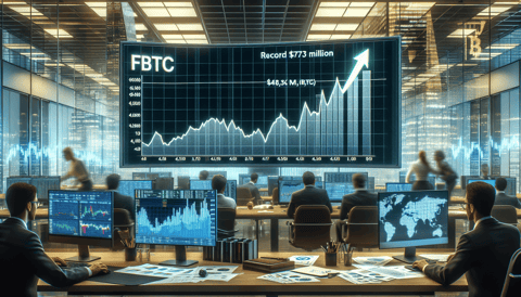 Fidelity's FBTC Bitcoin ETF Soars with Record $473 Million Daily Inflow