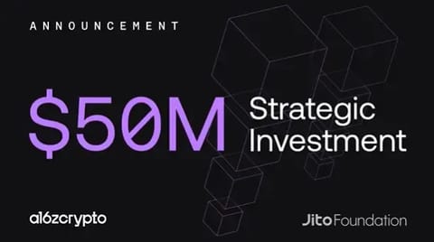 a16z investierte 50 Mio. $ in Jito – JTO-Kurs steigt