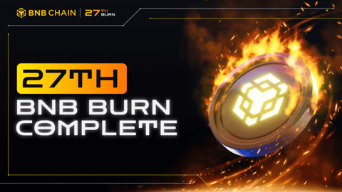 BNB Chain Completes 27th Quarterly BNB Token Burn