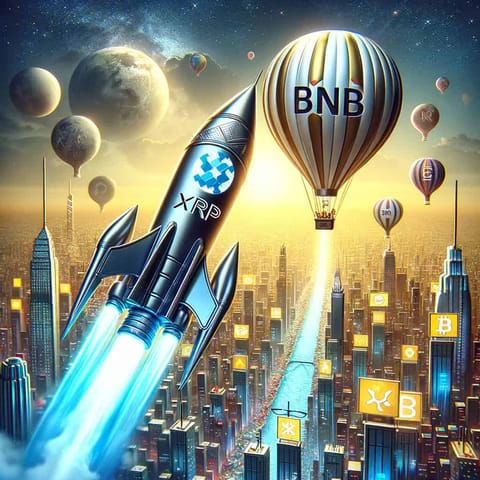 XRP crește cu 11% și devine a 4-a cea mai mare criptomonedă, depășind BNB