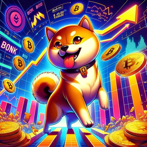 Bonk crește cu 120% după listarea pe Binance, se apropie de capitalizare de 2 miliarde
