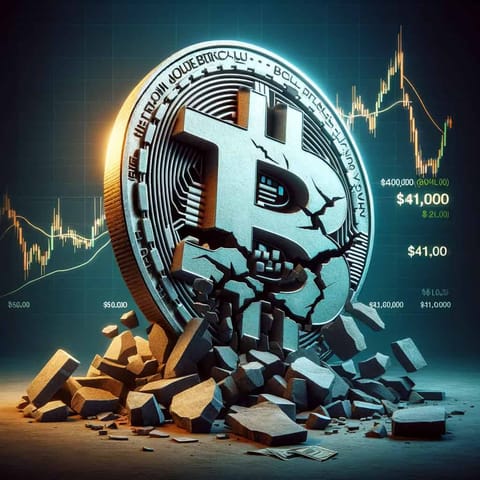 Bitcoin's price slips below $41,000 amid market cooling