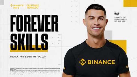 Binance lanza la colección NFT "ForeverSkills" junto a Cristiano Ronaldo