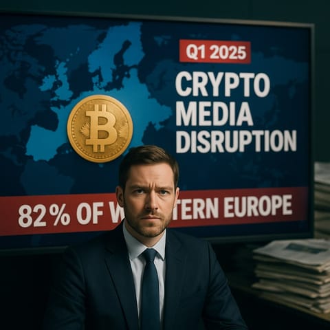Implementación de MiCA interrumpe el 82% de los medios de criptomonedas de Europa occidental en el primer trimestre de 2025