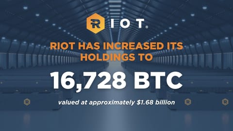 Mineur de Bitcoin Riot Platforms a acheté $510 millions en BTC