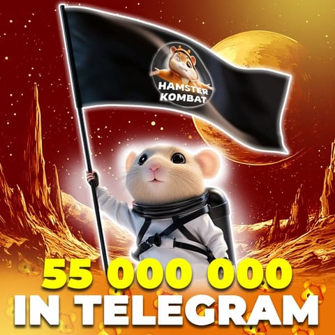Hamster Kombat dépasse 55M d'abonnés sur Telegram