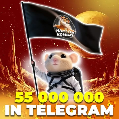 Hamster Kombat supera los 55 millones de suscriptores en Telegram