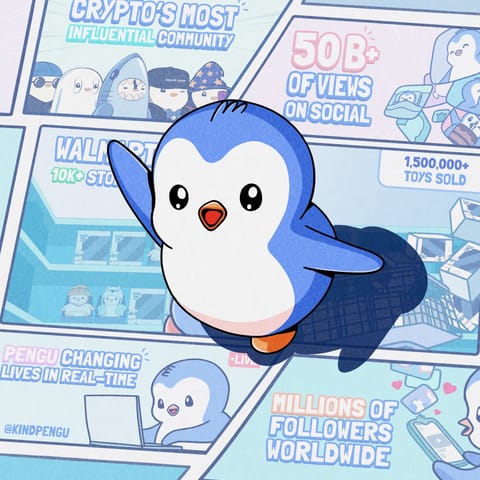 ¿Qué es PENGU, la moneda lanzada por Pudgy Penguins?