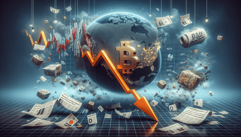 Stagflation Fears Plunge Bitcoin towards One-Week Lows Amid US GDP Revelations