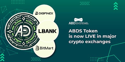 Tokenul ABDS este acum disponibil pentru tranzacționare pe 3 burse majore de criptomonede