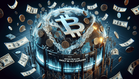 Unprecedented $100M Daily Net Outflows Recorded by Ark Invest's Bitcoin ETF